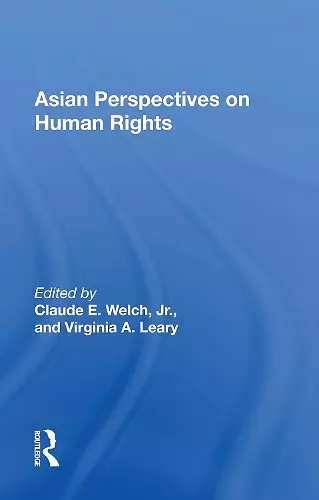 Asian Perspectives On Human Rights cover