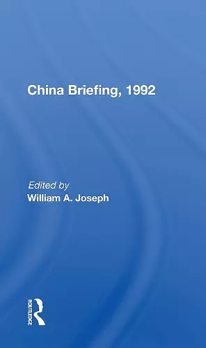 China Briefing, 1992 cover