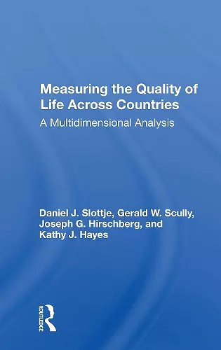 Measuring The Quality Of Life Across Countries cover