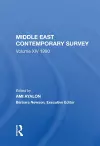 Middle East Contemporary Survey, Volume Xiv: 1990 cover