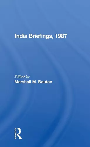 India Briefing, 1987 cover