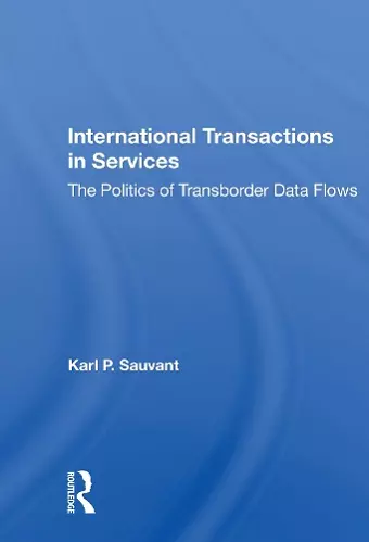 International Transactions In Services cover