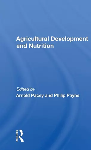 Agricultural Development and Nutrition cover