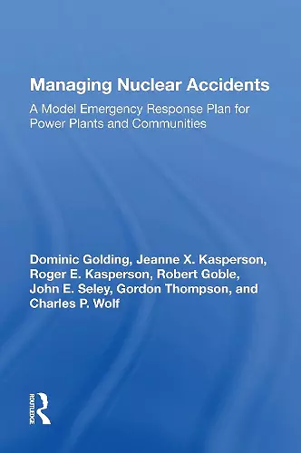 Managing Nuclear Accidents cover