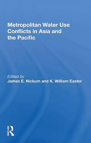 Metropolitan Water Use Conflicts In Asia And The Pacific cover