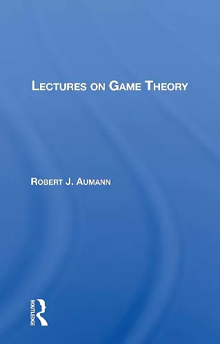 Lectures On Game Theory cover