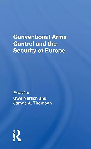 Conventional Arms Control and the Security of Europe cover