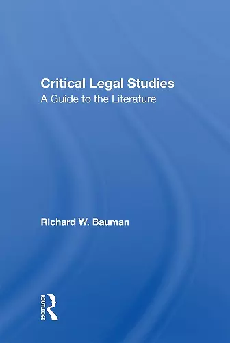 Critical Legal Studies cover