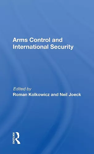 Arms Control And International Security cover