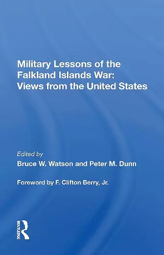 Military Lessons Of The Falkland Islands War cover