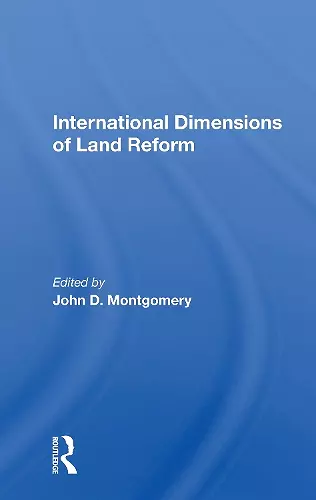 International Dimensions Of Land Reform cover