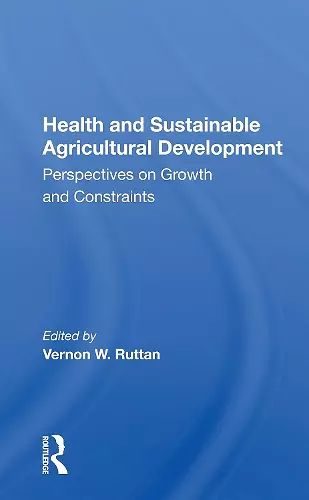 Health And Sustainable Agricultural Development cover