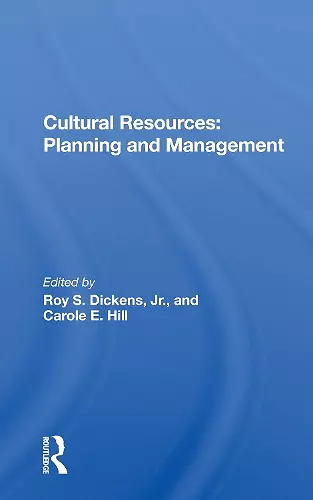 Cultural Resources cover