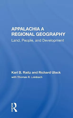 Appalachia: A Regional Geography cover