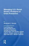 Managing U.s.-soviet Rivalry cover