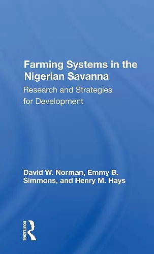 Farming Systems In The Nigerian Savanna cover