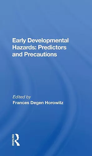 Early Developmental Hazards cover