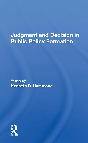 Judgement And Decision cover