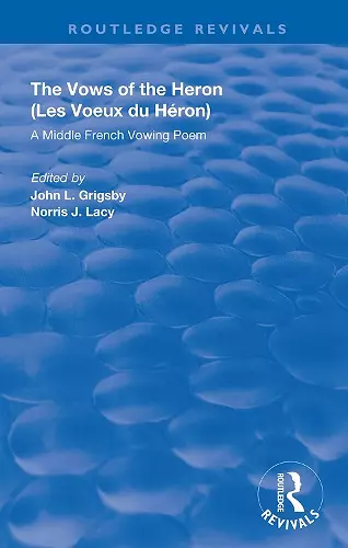 A Middle French Vowing Poem cover