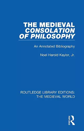 The Medieval Consolation of Philosophy cover