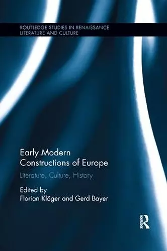 Early Modern Constructions of Europe cover