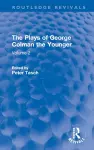 The Plays of George Colman the Younger cover