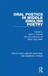 Oral Poetics in Middle English Poetry cover