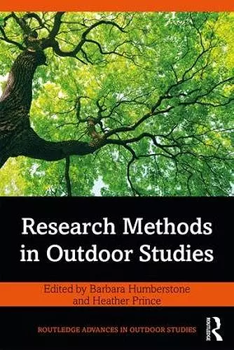 Research Methods in Outdoor Studies cover