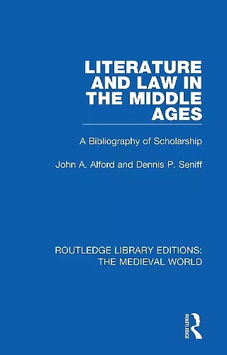 Literature and Law in the Middle Ages cover