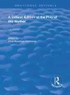 A Critical Edition of The Play of the Wether cover