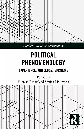 Political Phenomenology cover