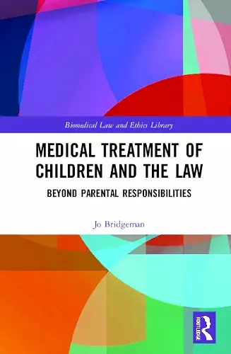 Medical Treatment of Children and the Law cover