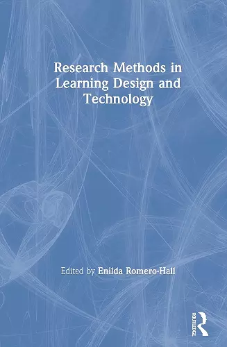 Research Methods in Learning Design and Technology cover