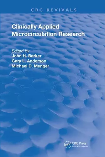 Clinically Applied Microcirculation Research cover