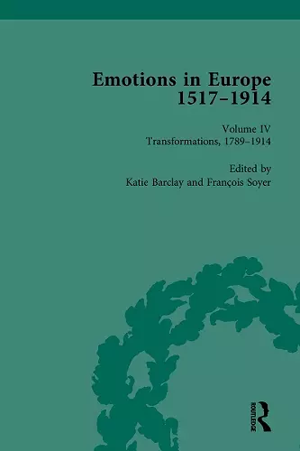 Emotions in Europe, 1517-1914 cover