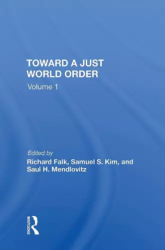 Toward A Just World Order cover