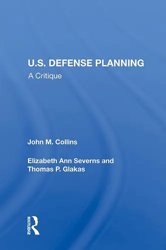 U.S. Defense Planning cover