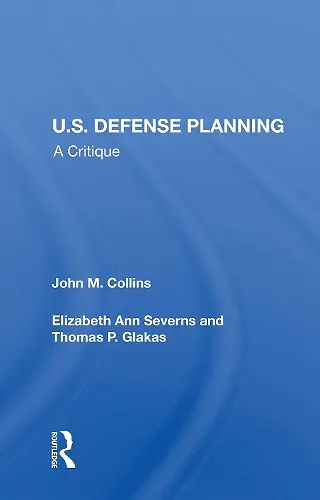 U.S. Defense Planning cover