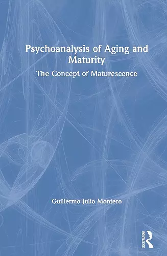 Psychoanalysis of Aging and Maturity cover