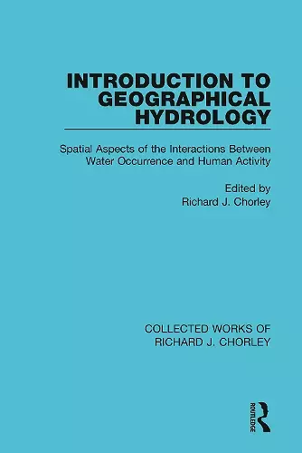 Introduction to Geographical Hydrology cover