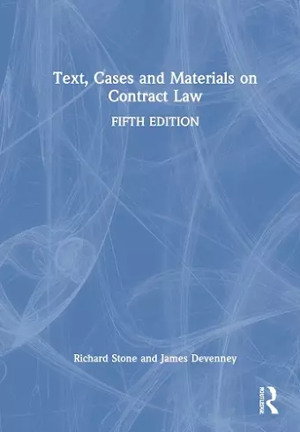 Text, Cases and Materials on Contract Law cover