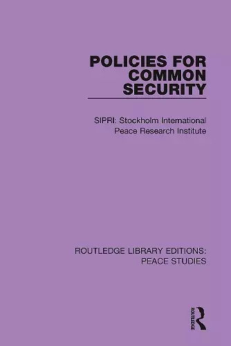 Policies for Common Security cover