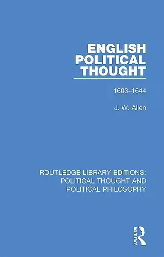 English Political Thought cover