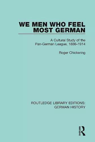 We Men Who Feel Most German cover