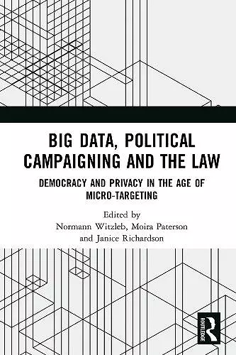 Big Data, Political Campaigning and the Law cover