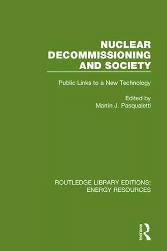 Nuclear Decommissioning and Society cover