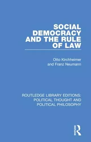 Social Democracy and the Rule of Law cover