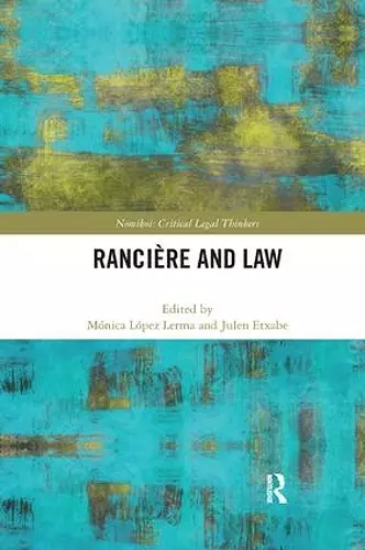 Ranciere and Law cover