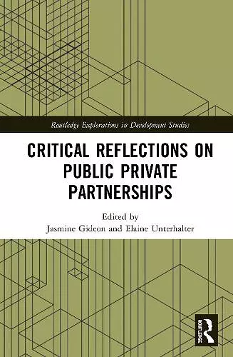 Critical Reflections on Public Private Partnerships cover