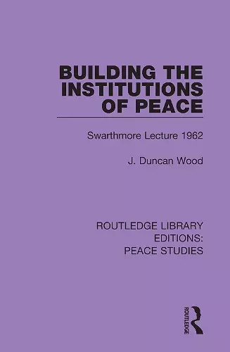 Building the Institutions of Peace cover